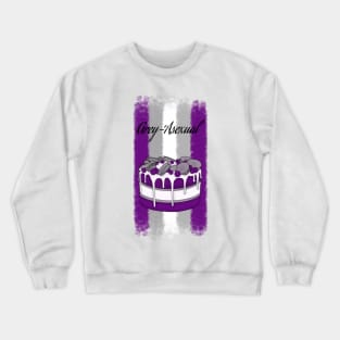 Grey-Asexual Dessert Crewneck Sweatshirt